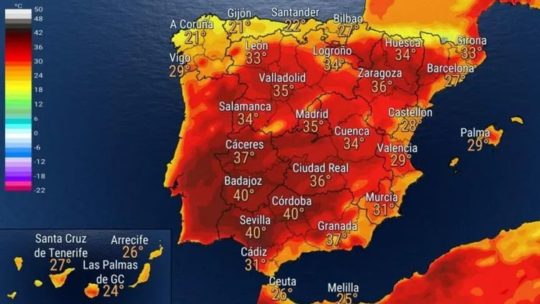 Испания раскаляется докрасна